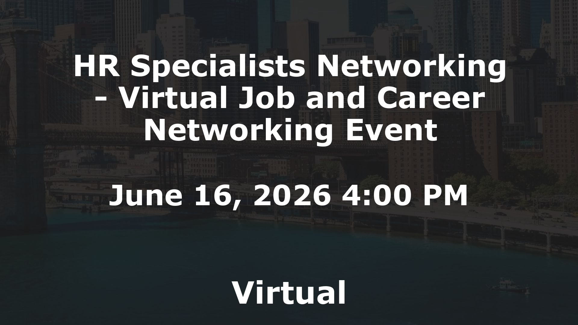 HR Specialists Networking - Virtual Job and Career Networking Event event image